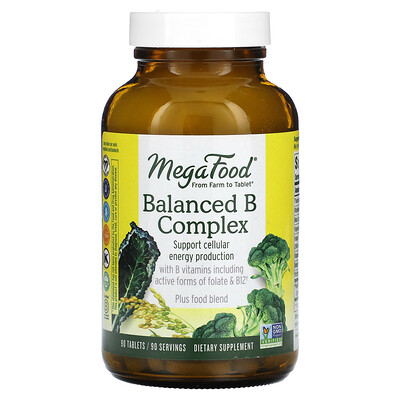 

MegaFood Balanced B Complex 90 Tablets