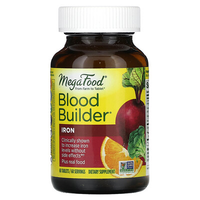 

MegaFood Blood Builder Iron 60 Tablets