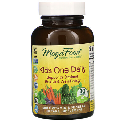 MegaFood One Daily, для детей, 30 таблеток