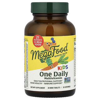 MegaFood, Kids One Daily, мультивитамины для детей, 30 таблеток