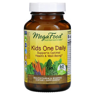 MegaFood, Kids One Daily, витамины для детей, 60 таблеток