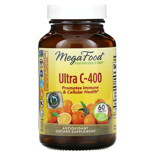 MegaFood, Ultra C-400, 60 Tabletten