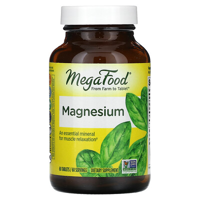 

MegaFood, Magnesium, 60 Tablets