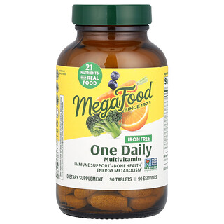 MegaFood, One Daily Multivitamin, Iron Free , 90 Tablets