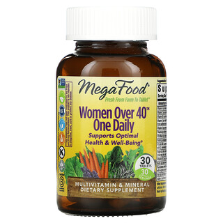 MegaFood, Mulheres Acima de 40, Um Por Dia, 30 Tabletes