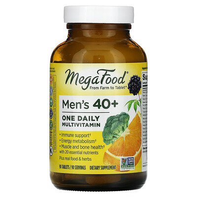 

MegaFood Men's 40+ One Daily Multivitamin 90 Tablets