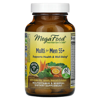 

MegaFood Multi for Men 55+ 60 Tablets