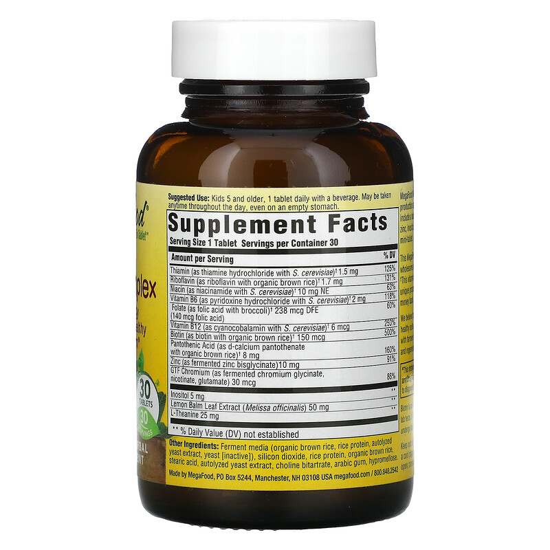 MegaFood, Kids B Complex, 30 Tablets - iHerb