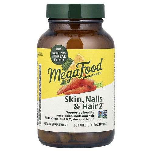 MegaFood, Haut, Nägel & Haare 2™, 60 Tabletten