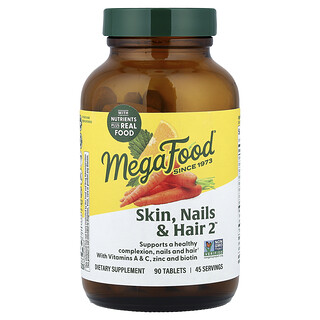 MegaFood, Skin, Nails & Hair 2™, 90 Tablets