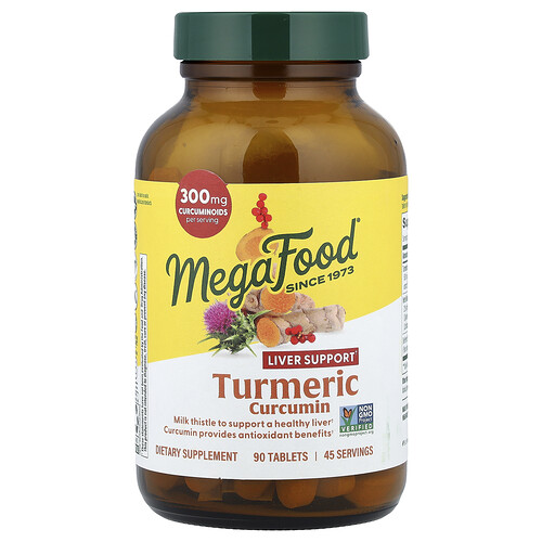 MegaFood, Turmeric Curcumin, 90 Tablets