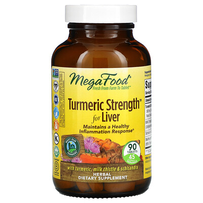 

MegaFood Turmeric Strength for Liver, 90 Tablets
