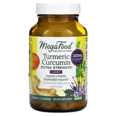 

MegaFood Turmeric Curcumin Extra Strength 150 mg 60 Tablets