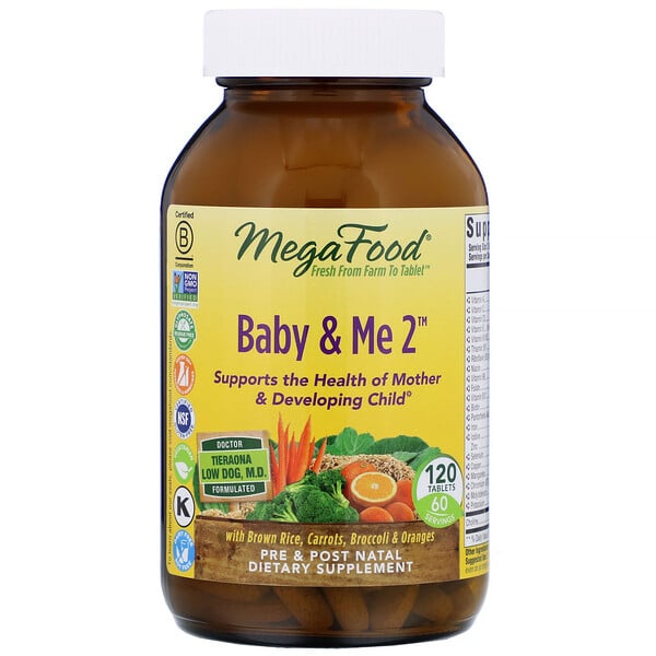 MegaFood, Baby & Me 2, 120 Tabletten