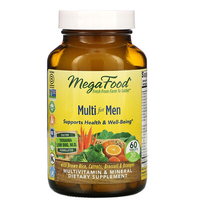 MegaFood Мультивитамины для мужчин, 60 таблеток