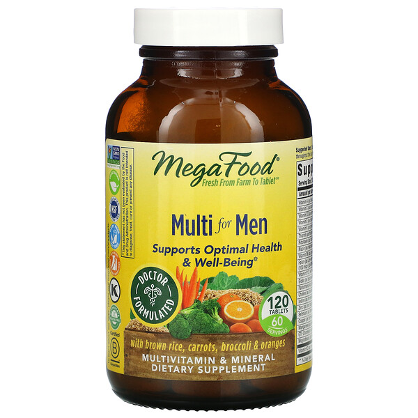 MegaFood, Multi for Men, Multivitamine für Männer, 120 Tabletten