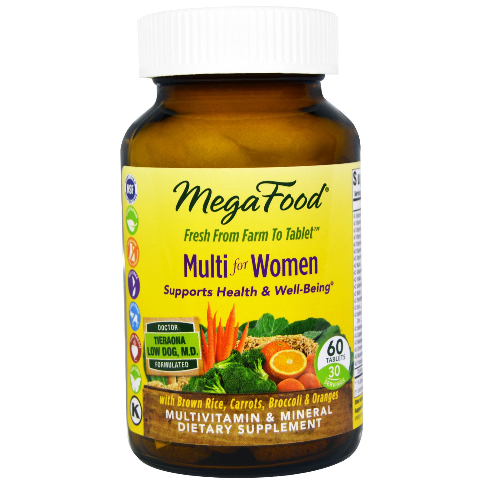 MegaFood, Мультивитамин для женщин, 60 таблеток