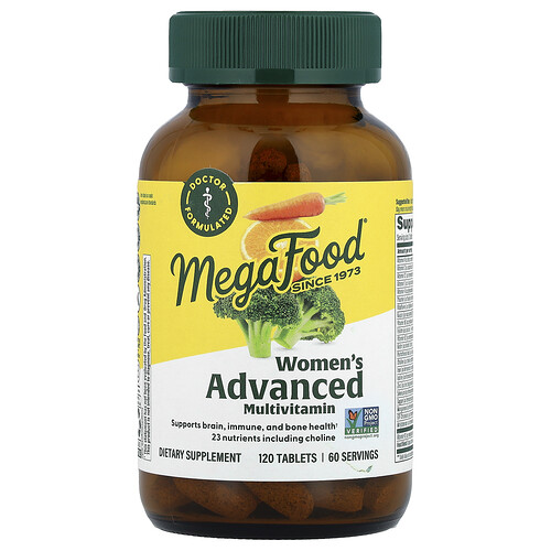 MegaFood, Avancerad multivitamin för kvinnor, 120 tabletter