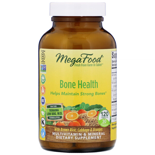 MegaFood‏, Bone Health , 120 Tablets
