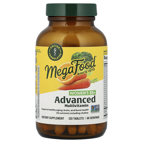 MegaFood, Women's 55+, Advanced Multivitamin, 120 Tablets