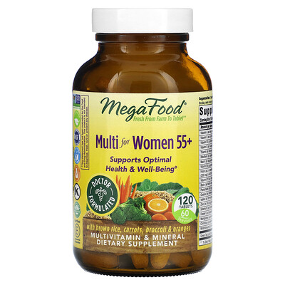 

MegaFood Multi for Women 55+ 120 Tablets