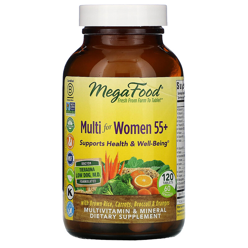 MegaFood, Multi for Women 55+, 120 Tablets - iHerb