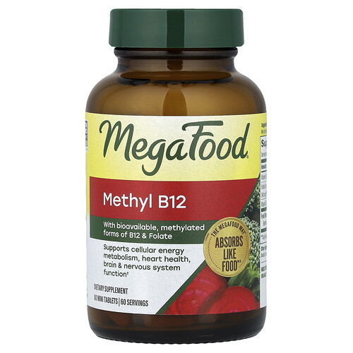 MegaFood, Metil B12, 60 minicomprimidos