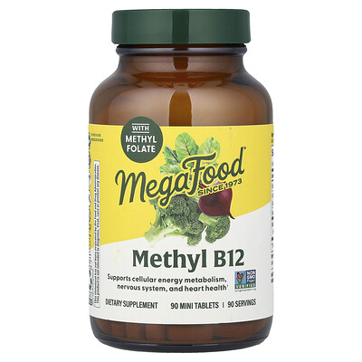 MegaFood, Metil B12, 90 minicomprimidos