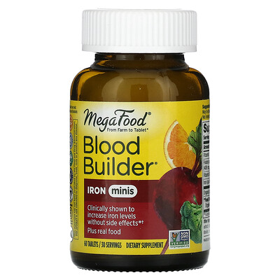 

MegaFood Blood Builder Minis Iron 60 Tablets