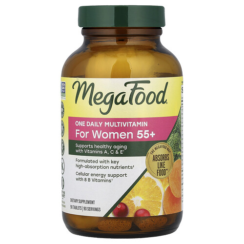 Megafood One Daily Multivitamin, For Women 55+, 90 Tablets