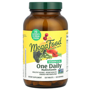 MegaFood, 55 岁以上女性，每日一片多维生素，120 片