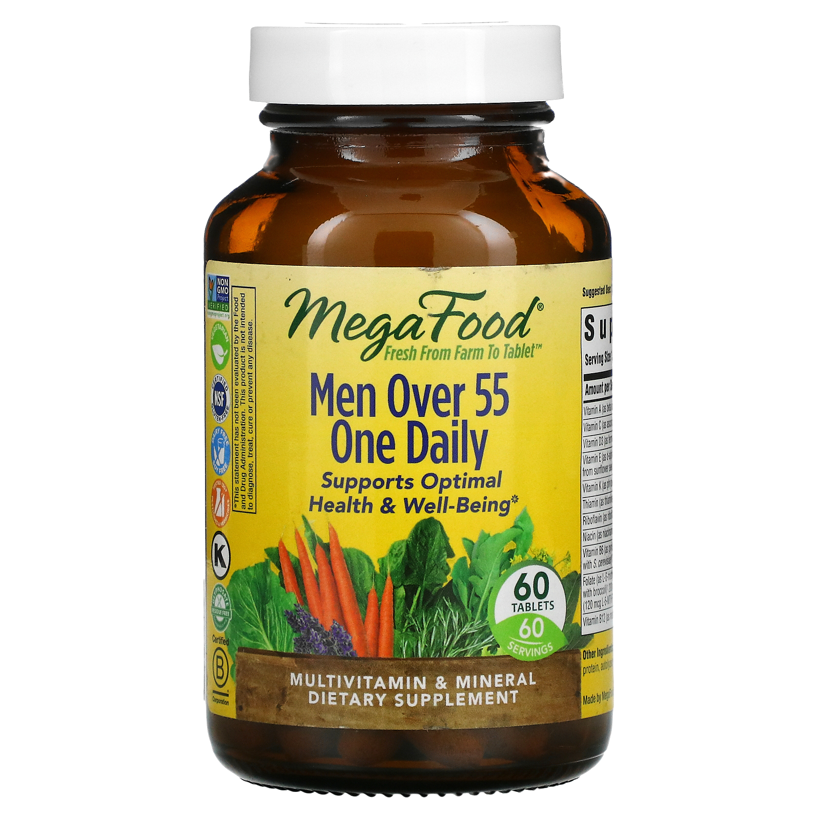 Megafood Men Over 55 One Daily 60 Tablets Iherb 