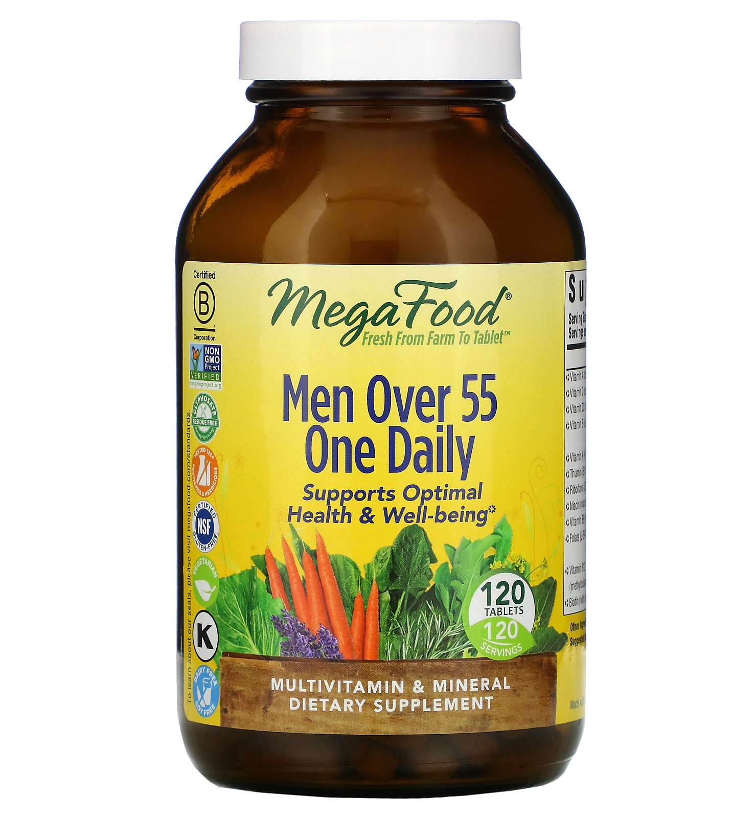 Megafood Men Over 55 One Daily 120 Tablets Iherb 