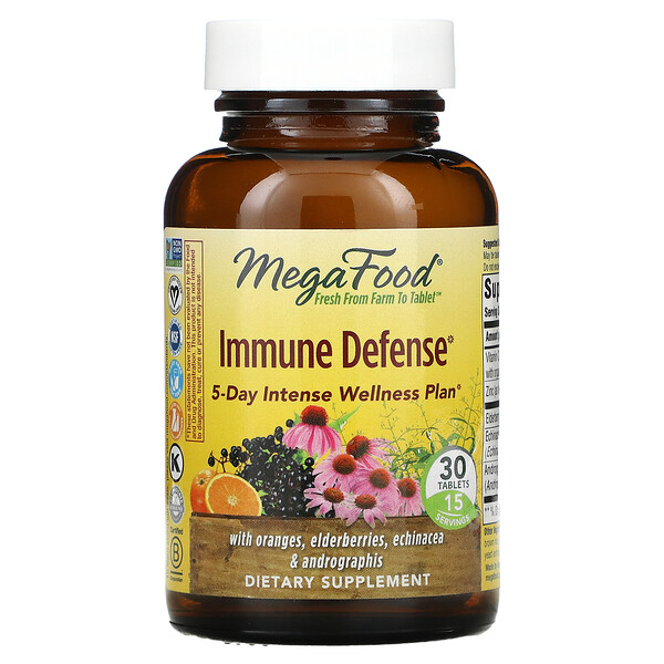 MegaFood, Immune Defense, 30 Tablets