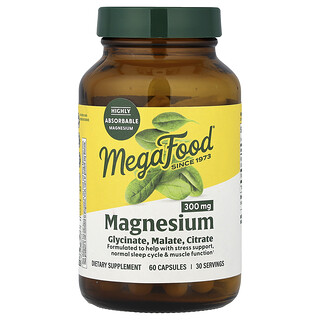 MegaFood, Magnesium, 60 Capsules
