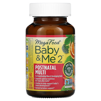 

MegaFood Baby & Me 2 Postnatal Multi 60 Tablets