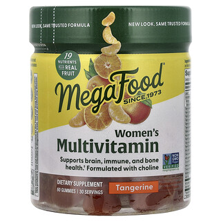 MegaFood, 女性多維生素軟糖，橘子味，60 粒