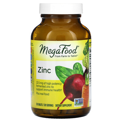 

MegaFood Zinc 22.5 mg 120 Tablets