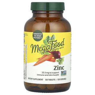 MegaFood, Zinc, 22,5 mg, 120 comprimate
