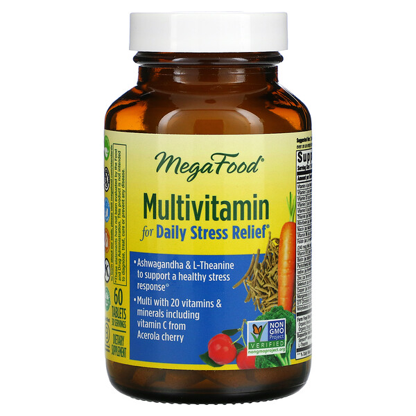 Multivitamin For Daily Stress Relief, 60 Tablets