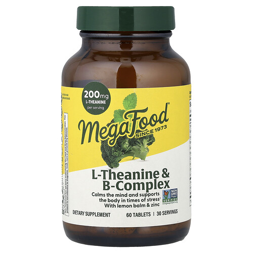 Megafood L-Theanine & B-Complex, 60 Tablets