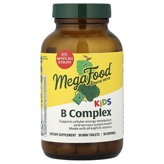 MegaFood, Complexe de vitamines B pour enfants, 90 mini-comprimés