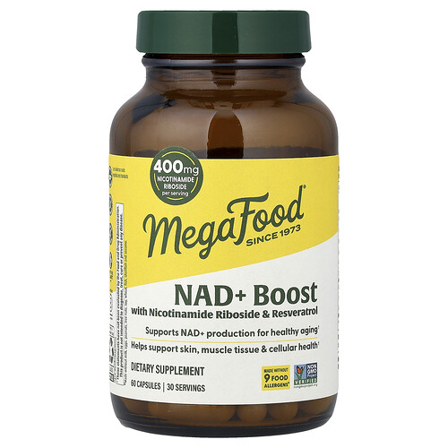 MegaFood, NAD+ Boost, NAD+-Boost, 60 Kapseln