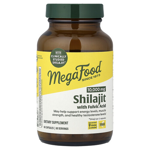 MegaFood, Shilajit With Fulvic Acid, 60 Capsules