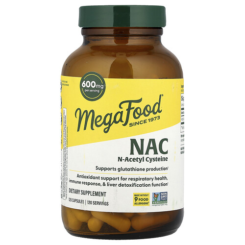 Megafood NAC, 600 mg, 120 Capsules
