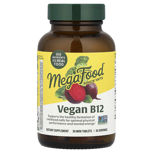 MegaFood, Vegan B12, 30 Mini Tablets