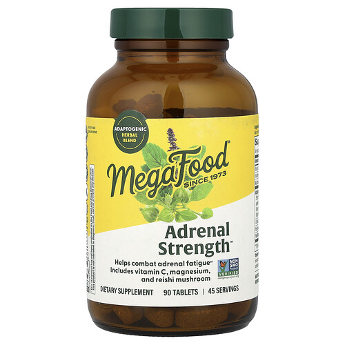 MegaFood, Adrenal Strength, 90 Tablets
