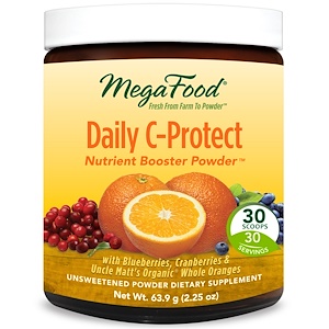 MegaFood, Питательный порошок Daily C-Protect, 2,25 унций (63,9 г)