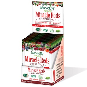 Отзывы о Макролифе Натуралс, Miracle Reds, Cardio Antioxidant Supplement, 12 Packets, 4 oz (112.8 g)