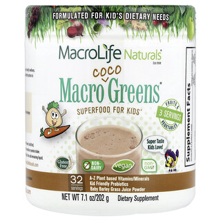 Macrolife Naturals, Macro Coco Greens®, 어린이용 슈퍼 푸드, 202g(7.1oz)